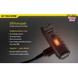 ΦΑΚΟΣ LED NITECORE THUMB LEO ,rechargable, 45lumens+500mW UV