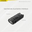 ΦΑΚΟΣ LED NITECORE TIP SE, Μπρελοκ, Rechargeable, Black