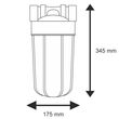 Σύστημα Φίλτρου Big Blue 10'' BBPS10 της Aqua Filter με Διατομή Παροχής 1''