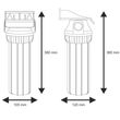 Φιλτροθήκη Μονή 10″ FHPR34-HP1 3/4″ της Aqua Filter