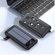 Powerbank με ηλιακό πάνελ - 4in1 - 10.000mah - KJ495 - 810378 - Black