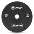 Δίσκος AMILA Black W Bumper Slim 50mm 15Kg 84843