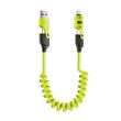 Καλώδιο φόρτισης & data σπιράλ - 4in1 - Fast Charge - X204 - 27-65W - 102048 - Green