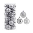Σετ Χριστουγεννιάτικες μπάλες - 10cm - 20pcs - 326017 - Silver