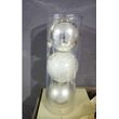Σετ Χριστουγεννιάτικες μπάλες - 12cm - 3pcs - 326123 - White
