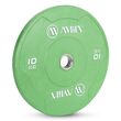 Δίσκος Color Bumper Plate Slim 50 mm 10 Kg – Πράσινο 84847