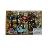 Σετ Χριστουγεννιάτικα στολίδια - 3cm - 24pcs - 402387 Σετ Χριστουγεννιάτικα στολίδια - 3cm - 24pcs - 402387