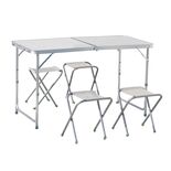 NEW CAMP Apella Folding Table with 4 Benches Set, Πτυσσόμενο Τραπέζι Αλουμινίου για Camping με Καρεκλάκια, NEW-186 NEW CAMP Apella Folding Table with 4 Benches Set, Πτυσσόμενο Τραπέζι Αλουμινίου για Camping με Καρεκλάκια, NEW-186