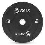 Δίσκος AMILA Black W Bumper Slim 50mm 15Kg 84843 Δίσκος AMILA Black W Bumper Slim 50mm 15Kg 84843