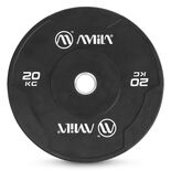 Δίσκος AMILA Black W Bumper Slim 50mm 20Kg 84844 Δίσκος AMILA Black W Bumper Slim 50mm 20Kg 84844