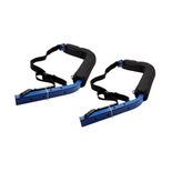 SIDEON Σετ σχάρες τοίχου με προστατευτικά μαξιλαράκια - Μπλε SIDEON Σετ σχάρες τοίχου με προστατευτικά μαξιλαράκια - Μπλε