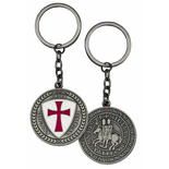 ΜΠΡΕΛΟΚ Tole10, Templar key-ring. Old silver colour, 16187 ΜΠΡΕΛΟΚ Tole10, Templar key-ring. Old silver colour, 16187