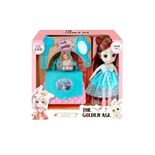 Σετ κούκλα Vintage με αξεσουάρ ομορφιάς - A810026 - 215355