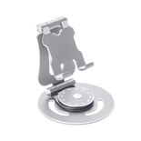 Βάση στήριξης smartphone/tablet μεταλλική περιστρεφόμενη - G62 - 813492 - Silver