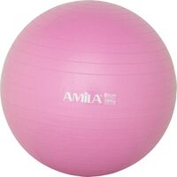 Μπάλα γυμναστικής AMILA GYMBALL 65cm Ροζ Bulk