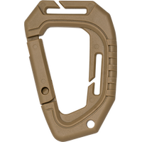 Κρίκος Carabiner Albainox συνθετικός Coyote