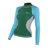 RASH GUARD LYCRA ΓΥΝAIKEIO ΜΑΚΡΥΜΑΝΙΚΟ ΠΡΑΣΙΝΟ M