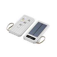 Powerbank με ηλιακό πάνελ - 4in1 - 10.000mah - YM519 - 810392 - White