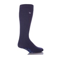 H.H.SOCKS MENS SLIPPER BLACK/RED7481