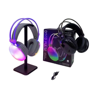 Ασύρματο ακουστικά Bluetooth LED - Headphones - PG580 - RGB - 212058 - Black