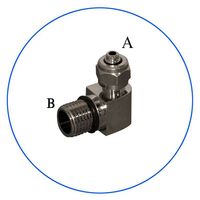 Γωνία για Φίλτρα Άνω Πάγκου 1/4″ με Ρακόρ EB14W-B