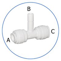 Σύνδεσμος Ασφαλείας Ταφ AP-QT05F in line 3/8″ σε σωλήνα 1/4"
