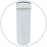 Ανταλλακτική Ποτηροθήκη Λευκή της Aqua Filter 10″ Υψηλής Πίεσης (6 bar) EG12WWAQ DW
