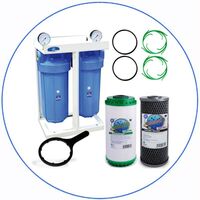 Σύστημα Φίλτρου Big Blue 10'' BBCBKDFCBLS10 της Aqua Filter με Διατομή Παροχής 1''