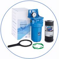 Σύστημα Φίλτρου Big Blue 10'' BBCBLS10 της Aqua Filter με Διατομή Παροχής 1''