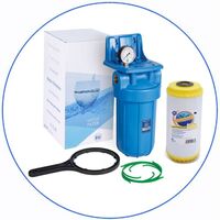 Σύστημα Φίλτρου Big Blue 10'' BBCST10 της Aqua Filter με Διατομή Παροχής 1''