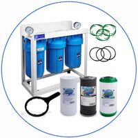 Σύστημα Φίλτρου Big Blue 10'' BBPSCBKDFCBLS10 της Aqua Filter με Διατομή Παροχής 1''