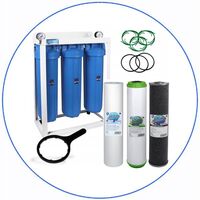 Σύστημα Φίλτρου Big Blue 20'' BBPSCBKDFCBLS20 της Aqua Filter με Διατομή Παροχής 1''