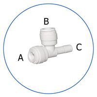 Σύνδεσμος Ασφαλείας Ταφ in line AQ-A4SRT4-W Tee Plug