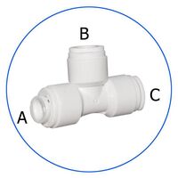 Κούμπωμα Ασφαλείας Ταφ AQ-A4TU4-W In-line 1/4"