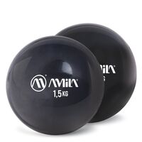 AMILA Palm Ball Two-Pack 1,5Kg Μαύρο 96723