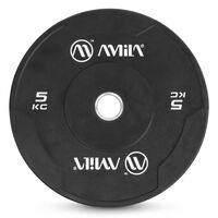 Δίσκος AMILA Black W Bumper Slim 50mm 5Kg 84841