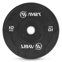 Δίσκος AMILA Black W Bumper Slim 50mm 10Kg 84842