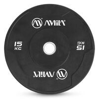 Δίσκος AMILA Black W Bumper Slim 50mm 15Kg 84843