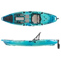 SCK Largo 300 Μονοθέσιο Pedal Kayak ready με αλουμινίου κάθισμα και τιμονιέρα | Μπλε-Τυρκουάζ