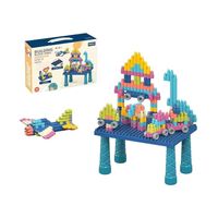 Σετ πάγκος κατασκευών DIY με τουβλάκια - C2703-13 - 140pcs - 117159