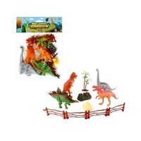 Σετ φιγούρες δεινοσαύρων με αξεσουάρ - 8pcs - 3002-34 - 215402
