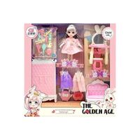 Σετ κούκλα με αξεσουάρ ομορφιάς - P80001B6 - 215357