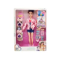 Σετ κούκλα με αξεσουάρ ομορφιάς - YX2313-11 - 215375