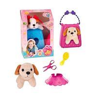 Λούτρινο σκυλάκι με αξεσουάρ & τσάντα μεταφοράς - DR5093 - 215405