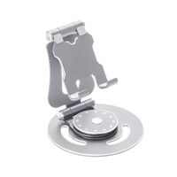 Βάση στήριξης smartphone/tablet μεταλλική περιστρεφόμενη - G62 - 813492 - Silver