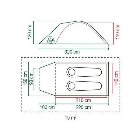 Σκηνή 2 Ατόμων Coleman "DARWIN 2 PLUS" Μοντέλο 2016