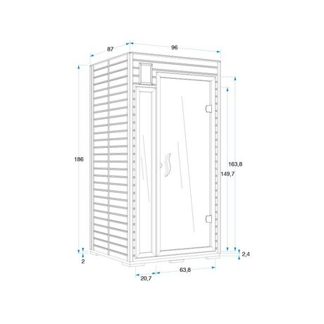 Mountfield Mariana Σάουνα Υπερύθρων 1 Ατόμου