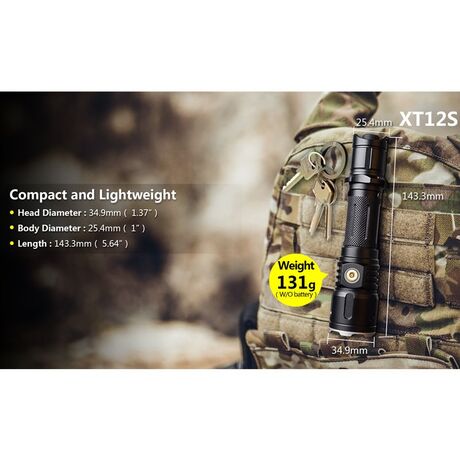 Φακός Χειρός Klarus XT12S