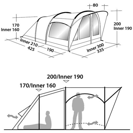 Σκηνή 6 Ατόμων Robens Cabin 600