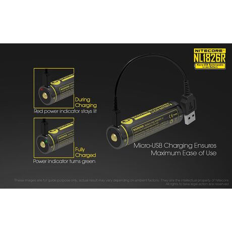 Μπαταρία NITECORE 18650 NL1826R 2600mAh